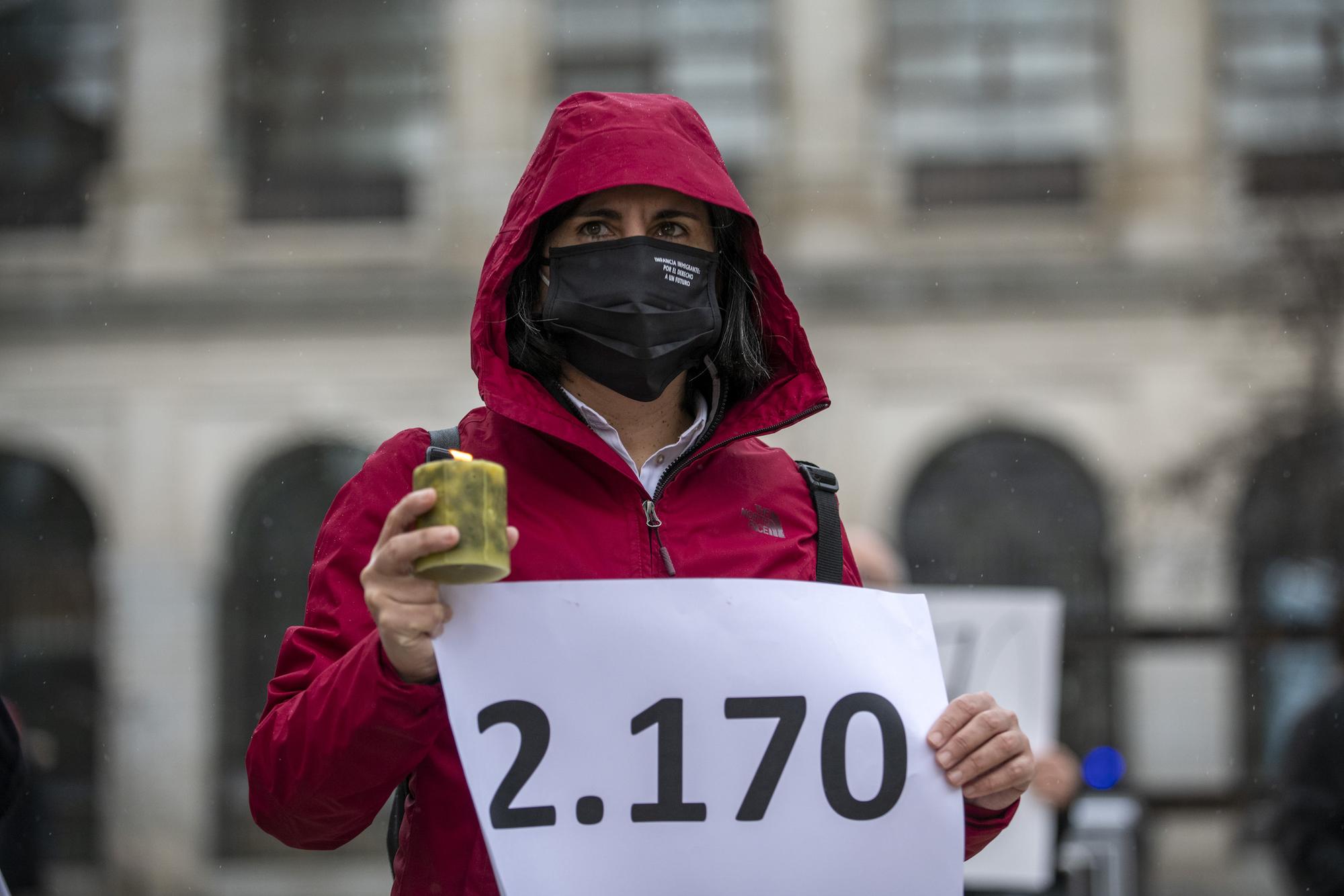 Manifestación en Madrid en el séptimo aniversario de la masacre de la playa del Tarajal.  - 3
